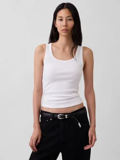 Rib Scoop Tank Top