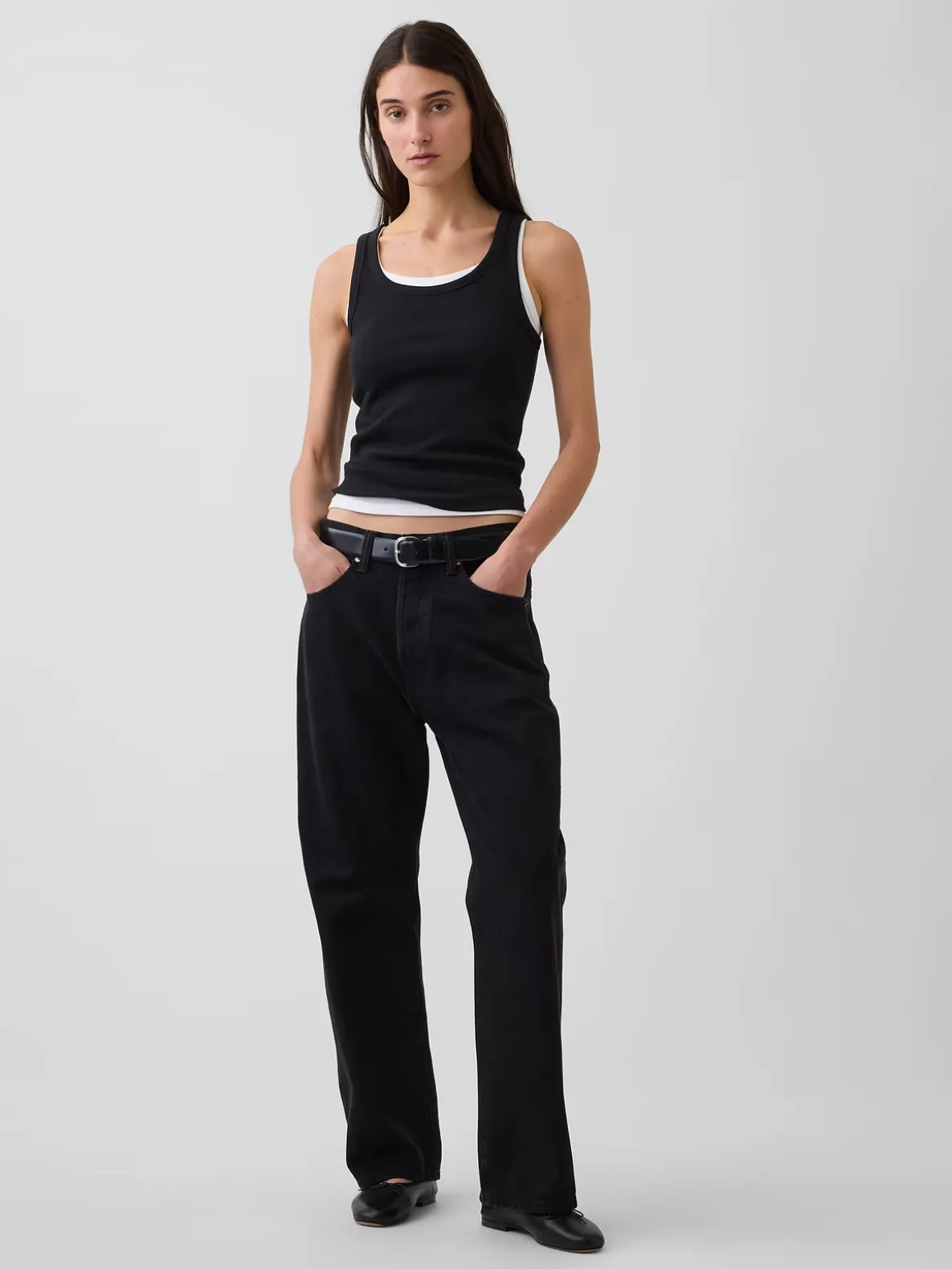 Rib Scoop Tank Top