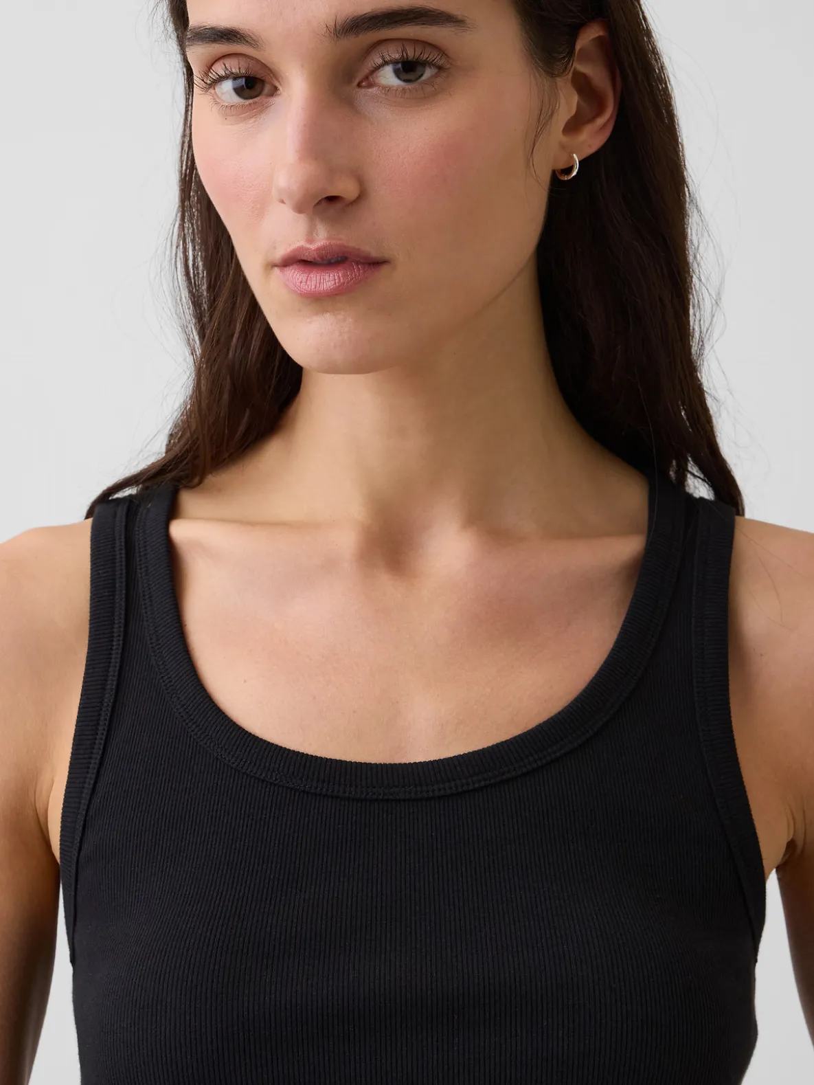 Rib Scoop Tank Top