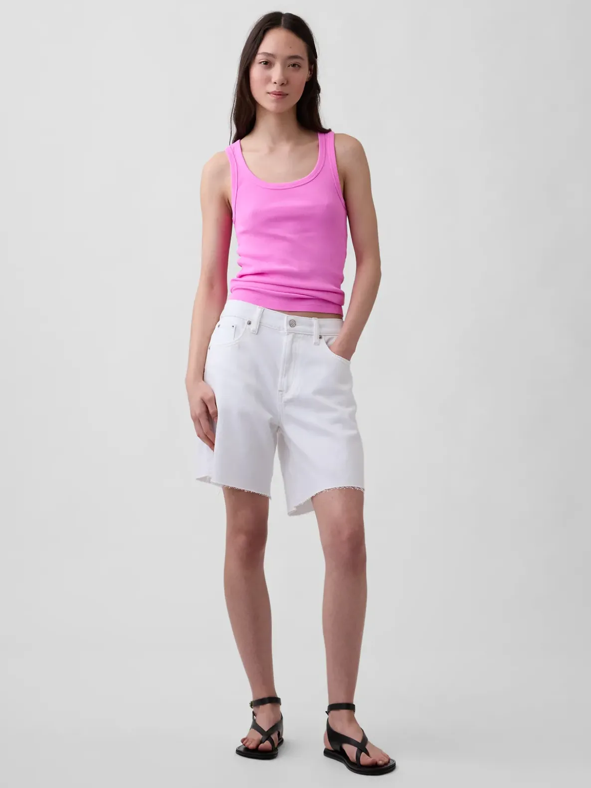 Rib Scoop Tank Top
