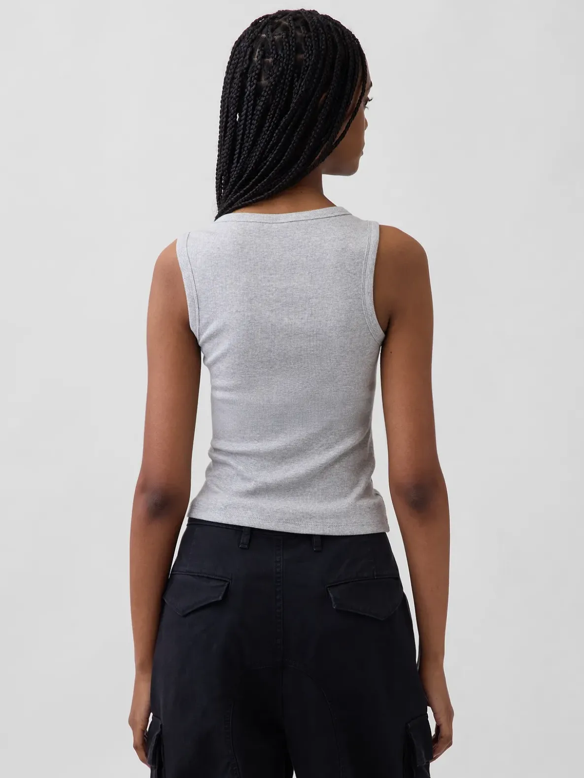 Rib Scoop Tank Top