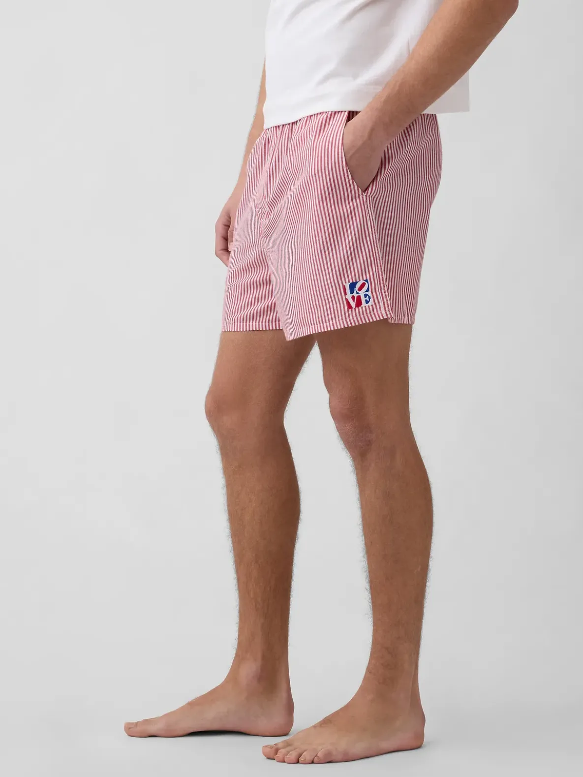Robert Indiana LOVE Poplin PJ Boxer Shorts