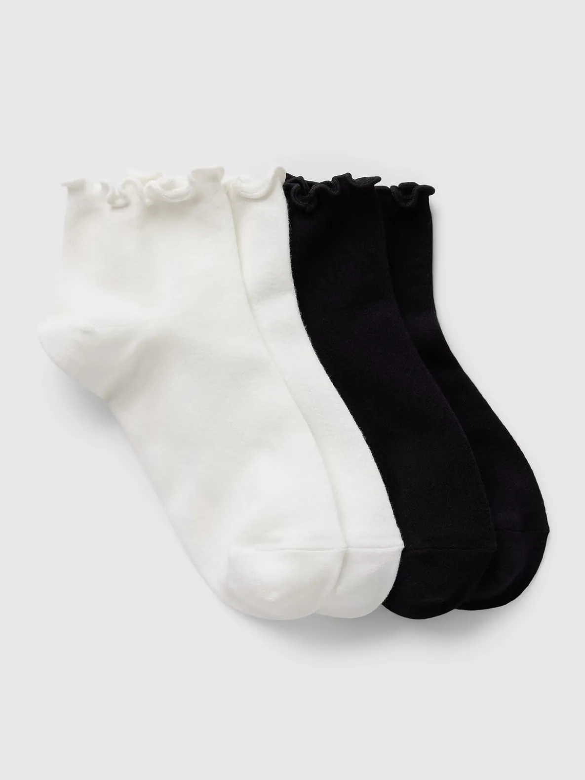 Ruffle-Trim Ankle Socks (2-Pack)