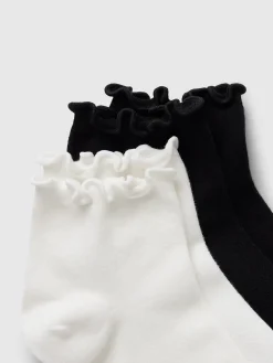 Ruffle-Trim Ankle Socks (2-Pack)