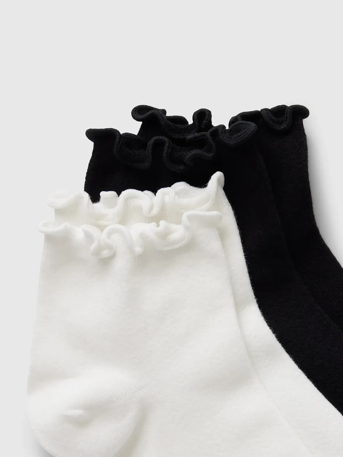Ruffle-Trim Ankle Socks (2-Pack)