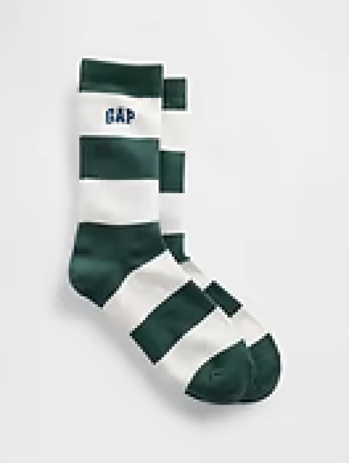 Rugby Stripe Logo Crew Socks