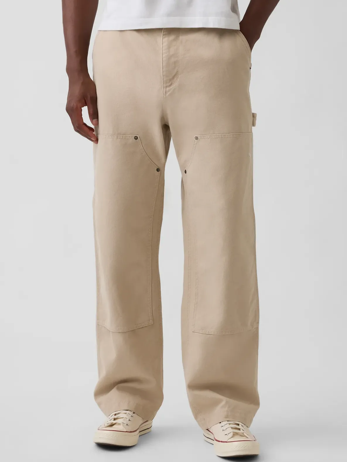 '90s Loose Canvas Double-Knee Carpenter Pants