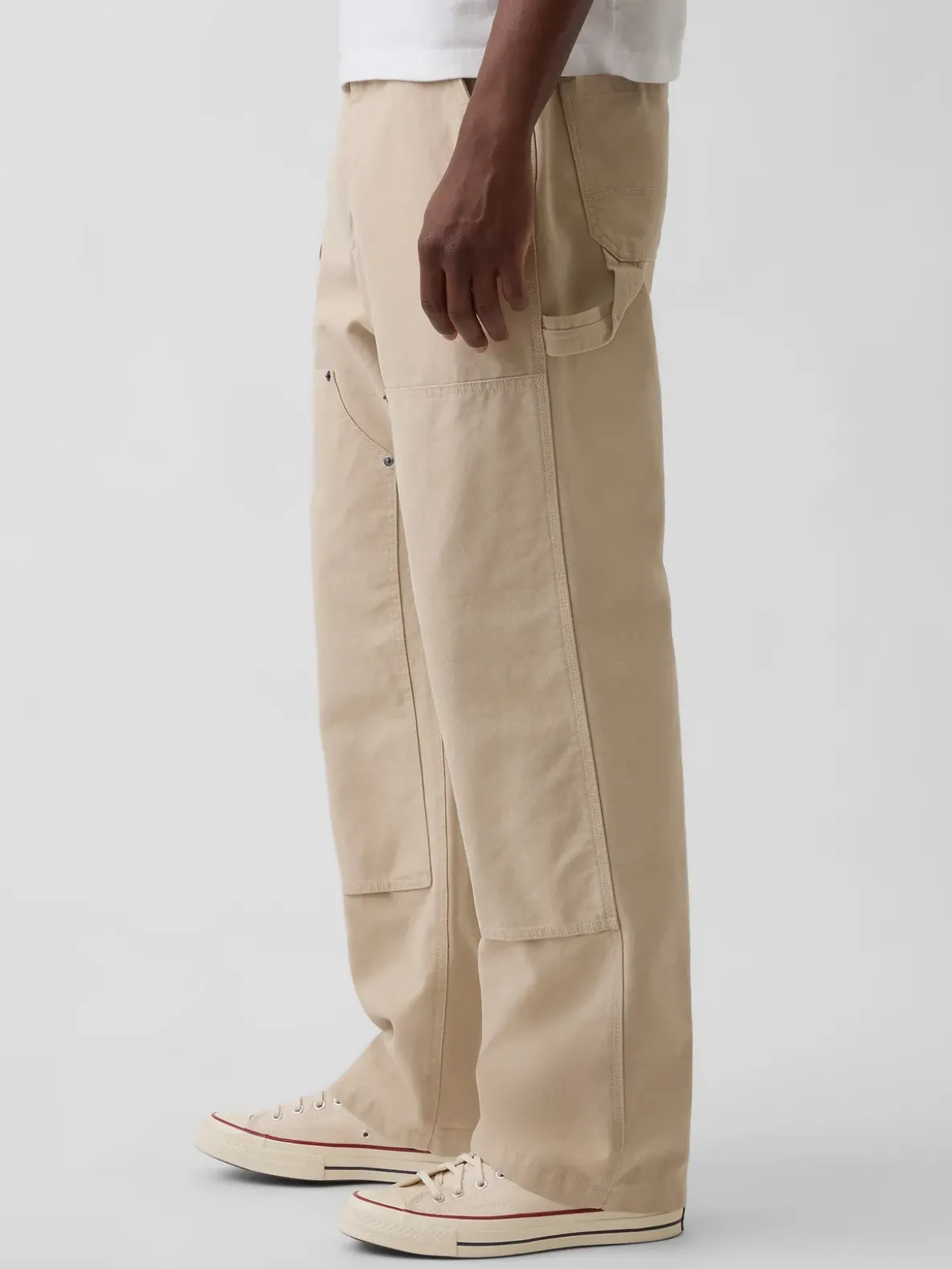 '90s Loose Canvas Double-Knee Carpenter Pants