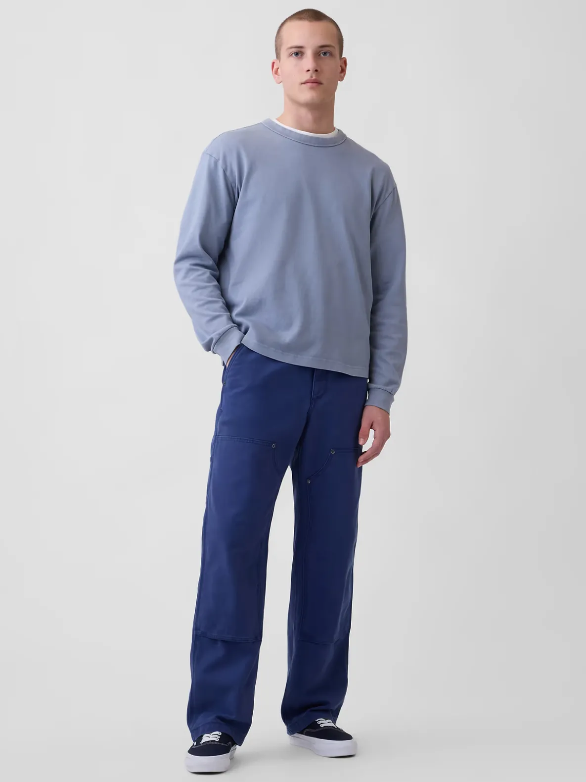 '90s Loose Canvas Double-Knee Carpenter Pants