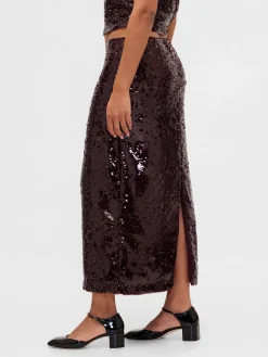 Sequin Maxi Skirt