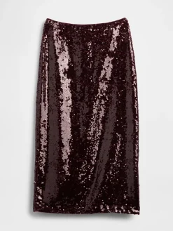 Sequin Maxi Skirt