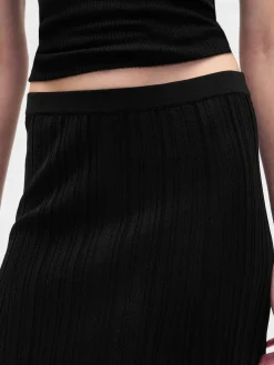 Sheer Maxi Sweater Skirt