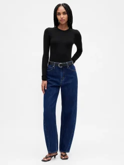 Sheer Rib Sweater Bodysuit