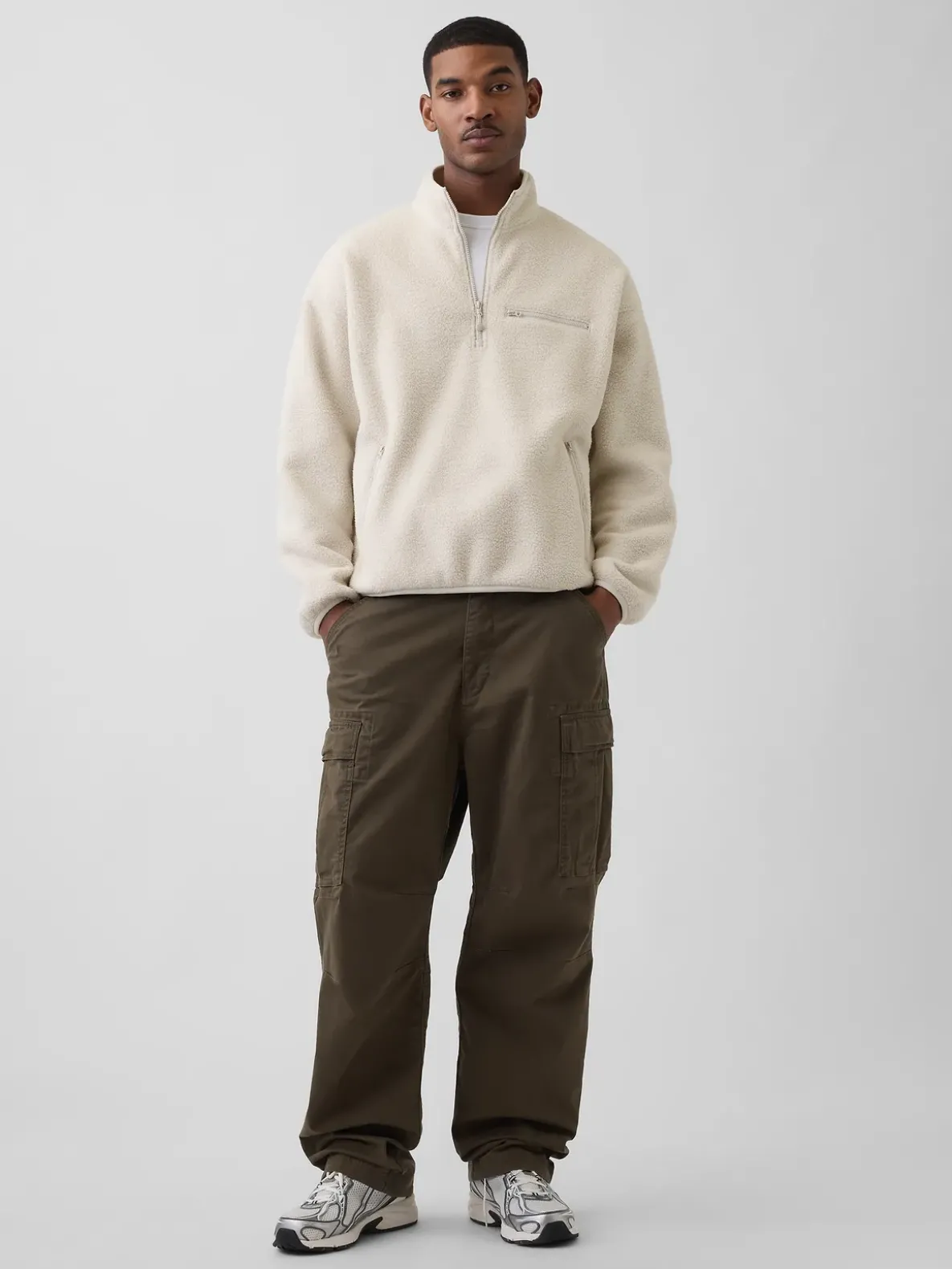 Sherpa Oversized Half-Zip Pullover