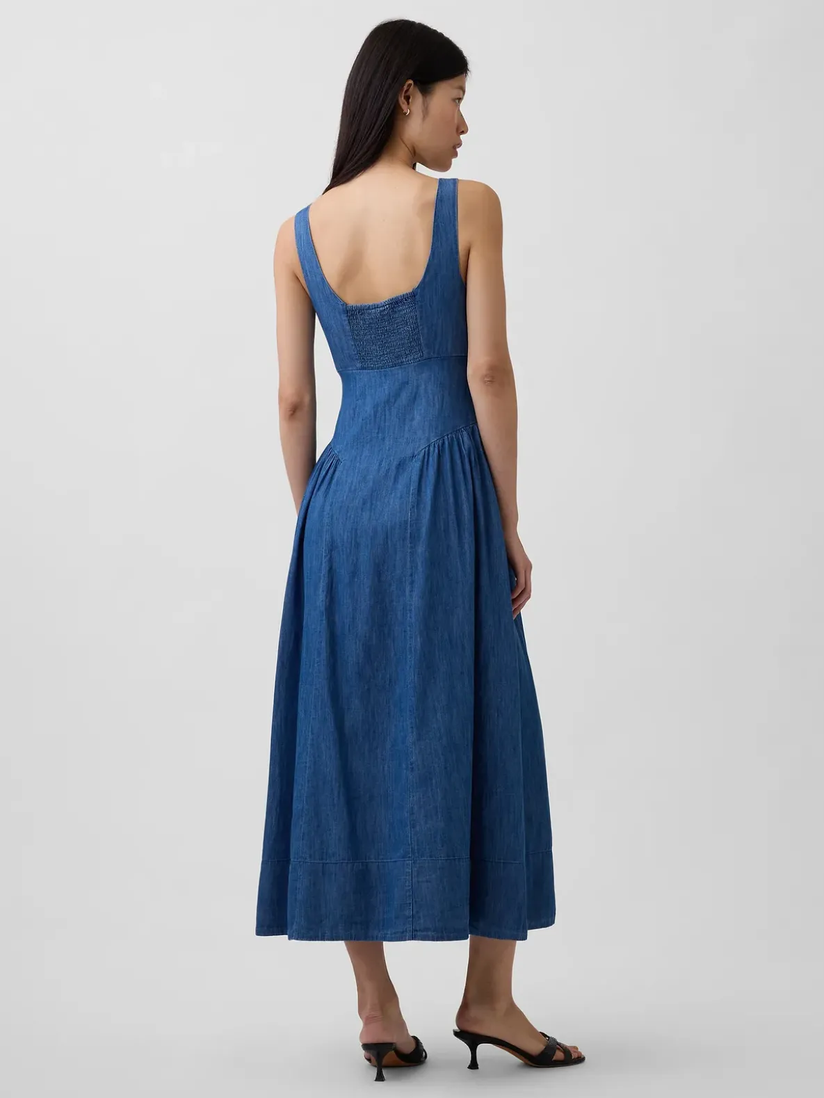 Shirred Maxi Dress
