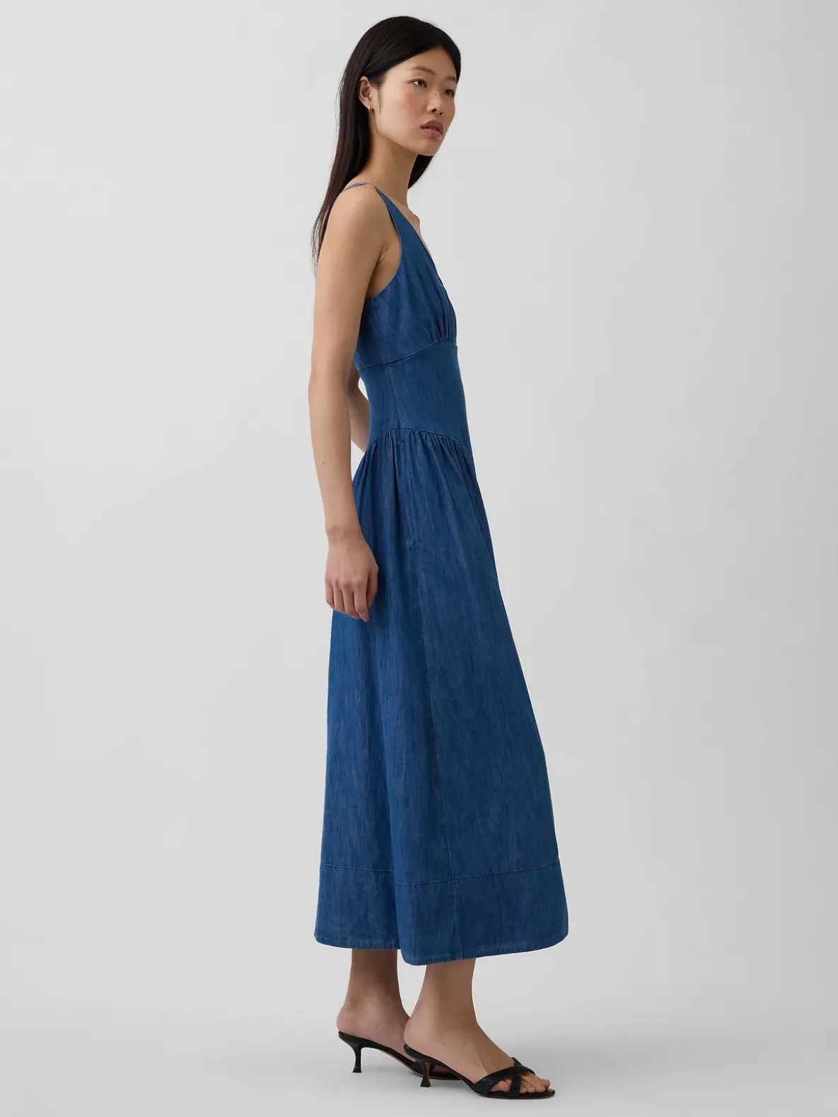 Shirred Maxi Dress