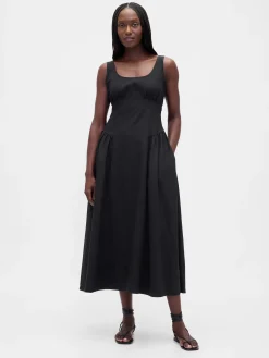 Shirred Maxi Dress