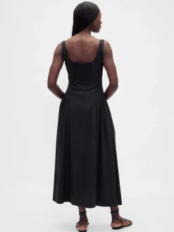 Shirred Maxi Dress