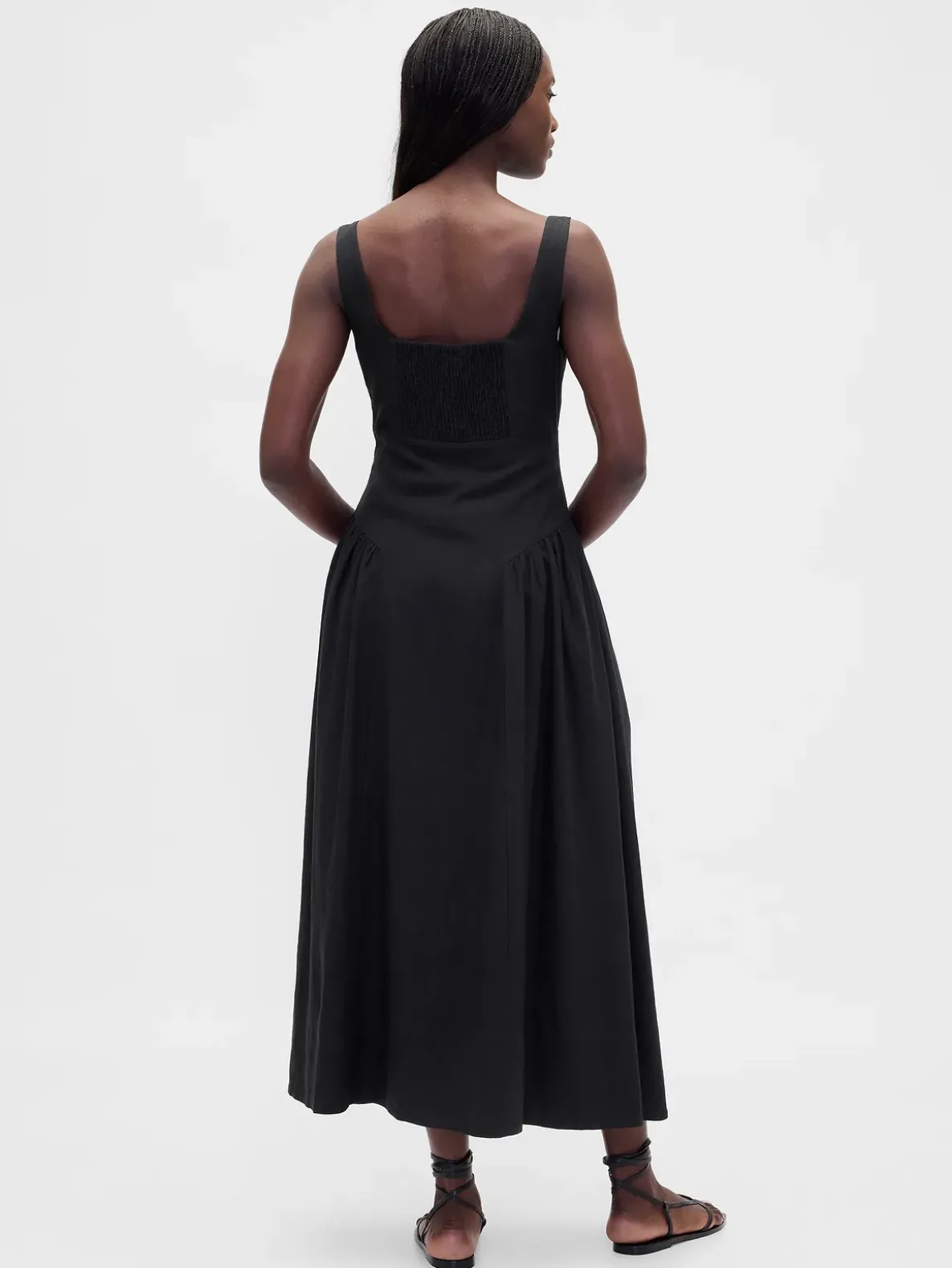 Shirred Maxi Dress