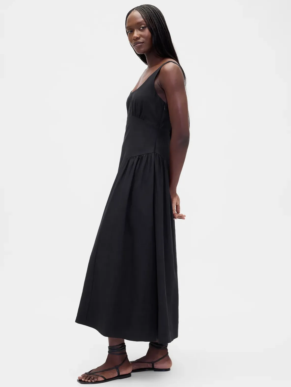 Shirred Maxi Dress