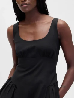Shirred Maxi Dress