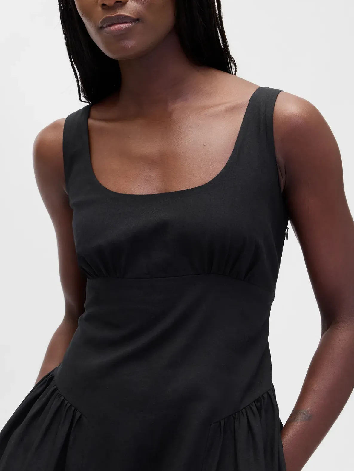 Shirred Maxi Dress