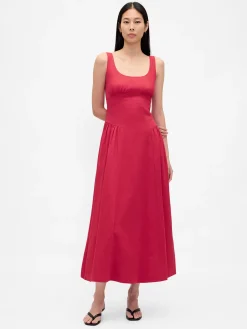 Shirred Maxi Dress