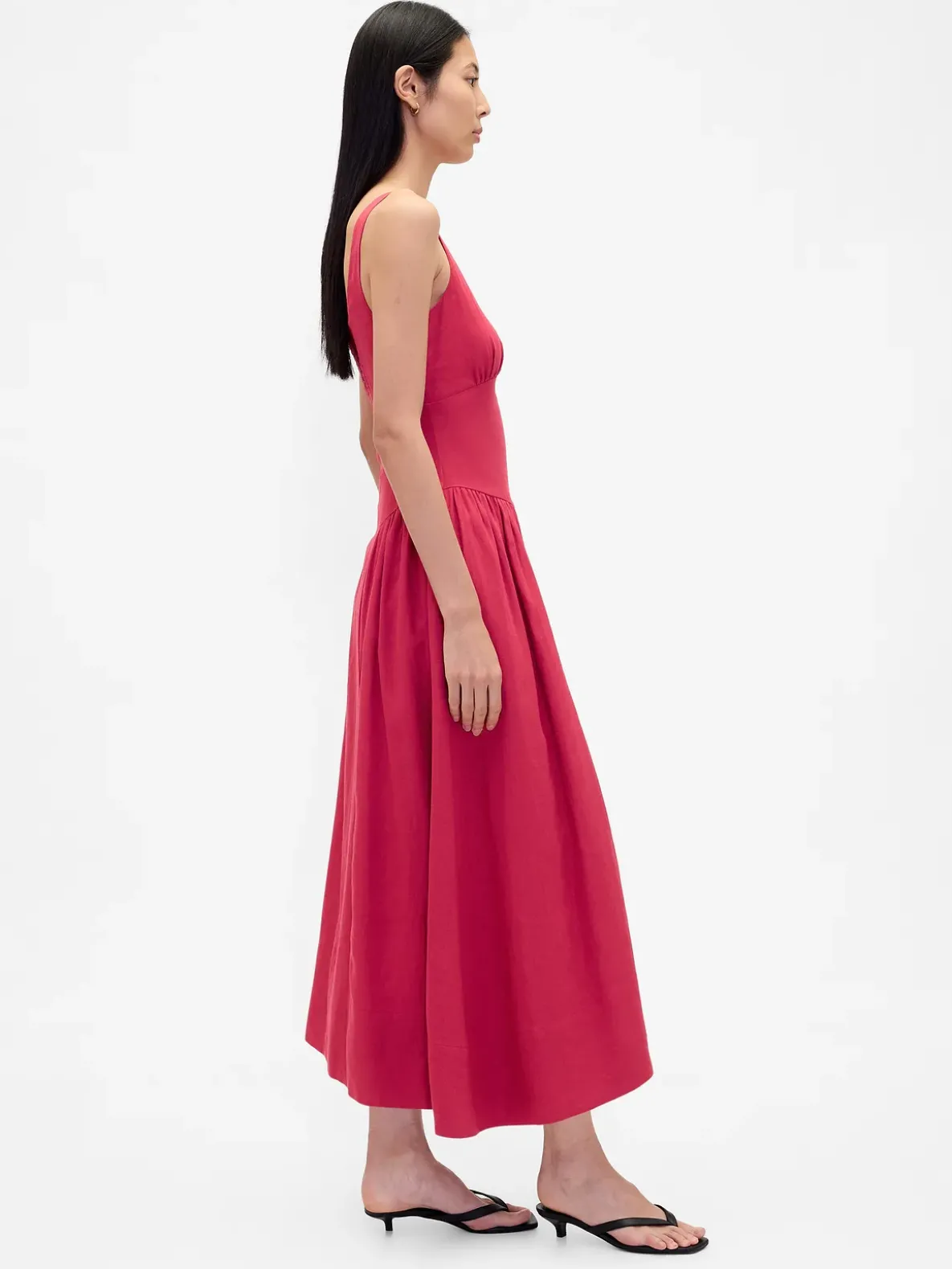 Shirred Maxi Dress
