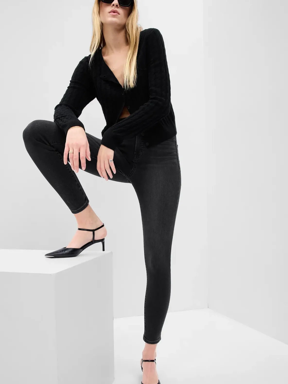 Sky High Rise True Skinny Jeans