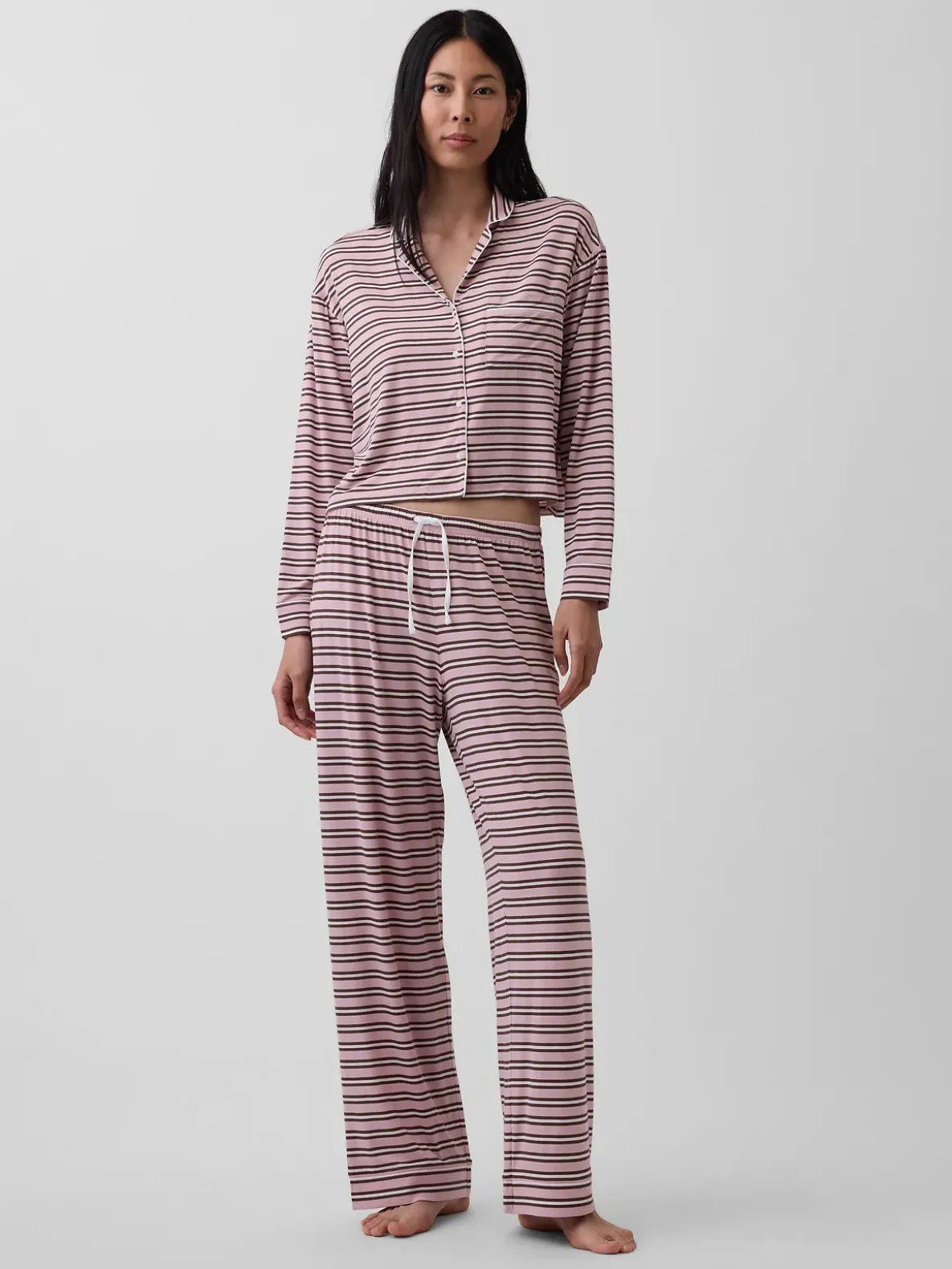 Softest Modal Crop PJ Top