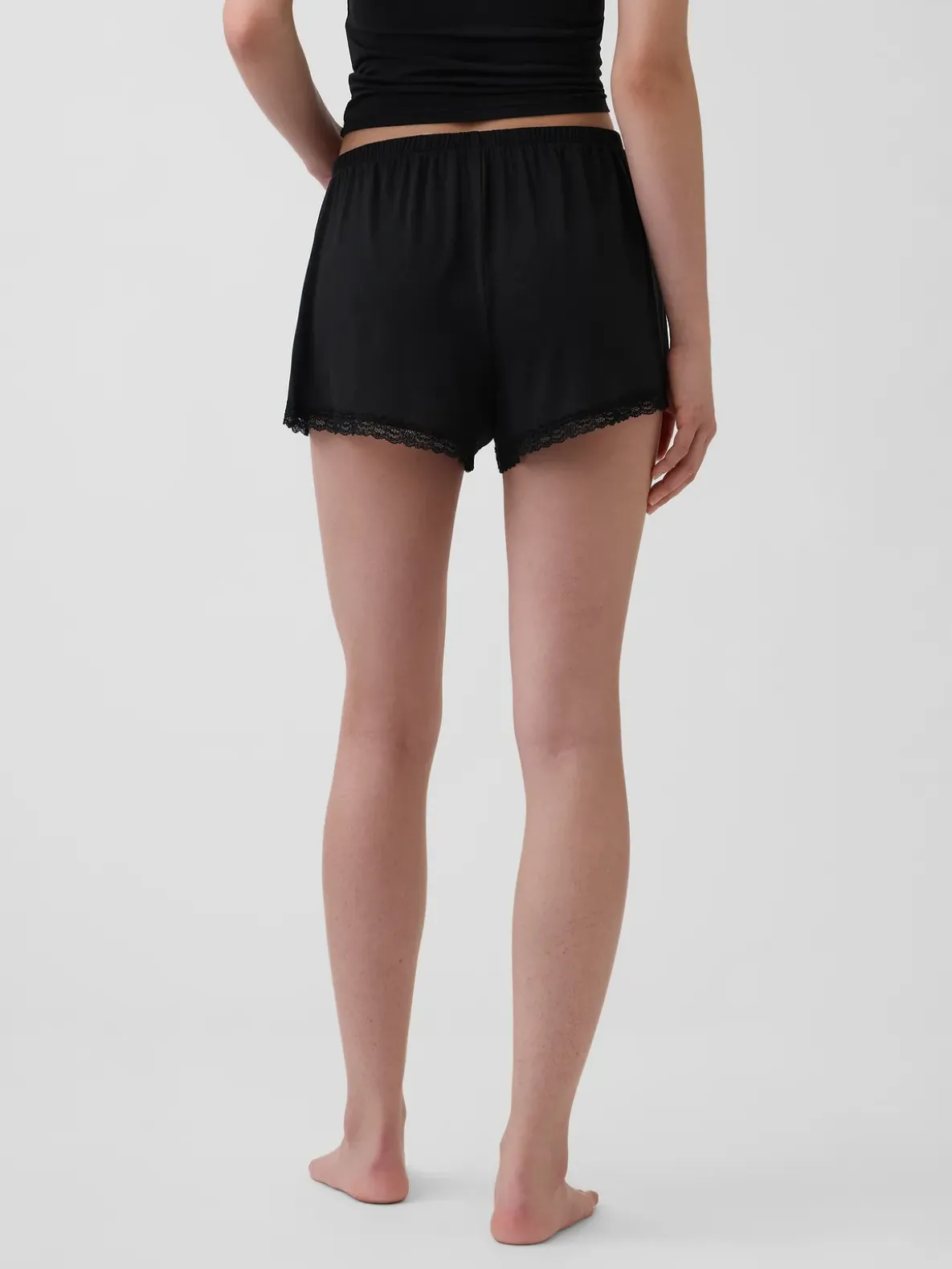 Softest Modal Lace-Trim PJ Shorts