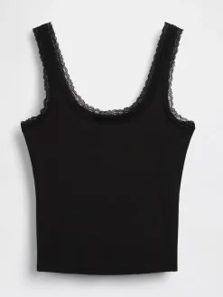 Softest Modal Lace-Trim PJ Tank Top