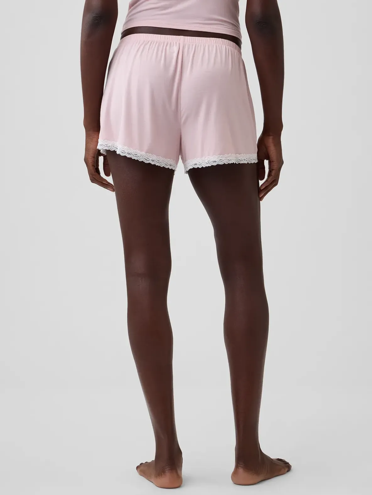 Softest Modal Lace-Trim PJ Shorts