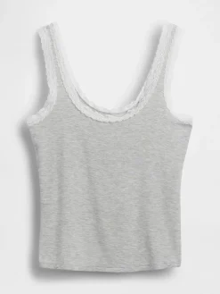 Softest Modal Lace-Trim PJ Tank Top