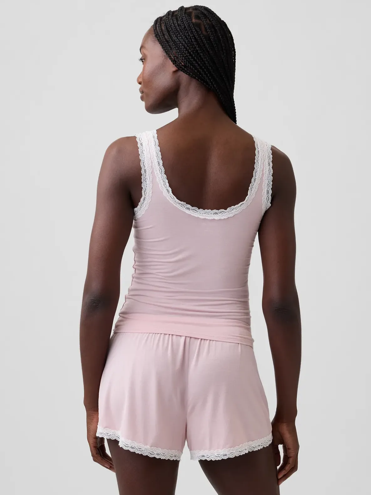 Softest Modal Lace-Trim PJ Tank Top