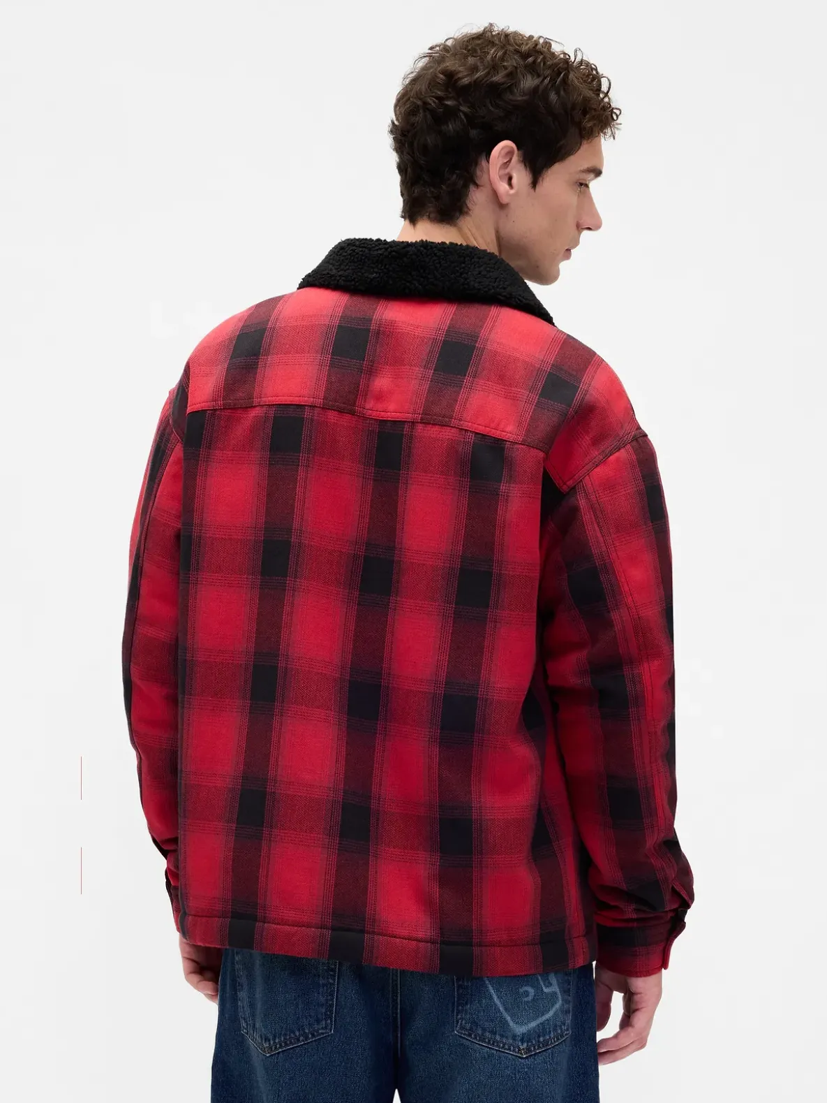 Stranger Things Adult Sherpa-Lined Shirt Jacket