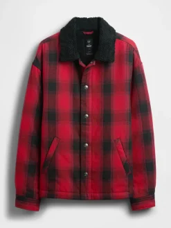 Stranger Things Adult Sherpa-Lined Shirt Jacket