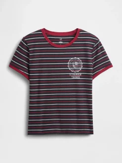 Stranger Things Organic Cotton VintageSoft Crop T-Shirt