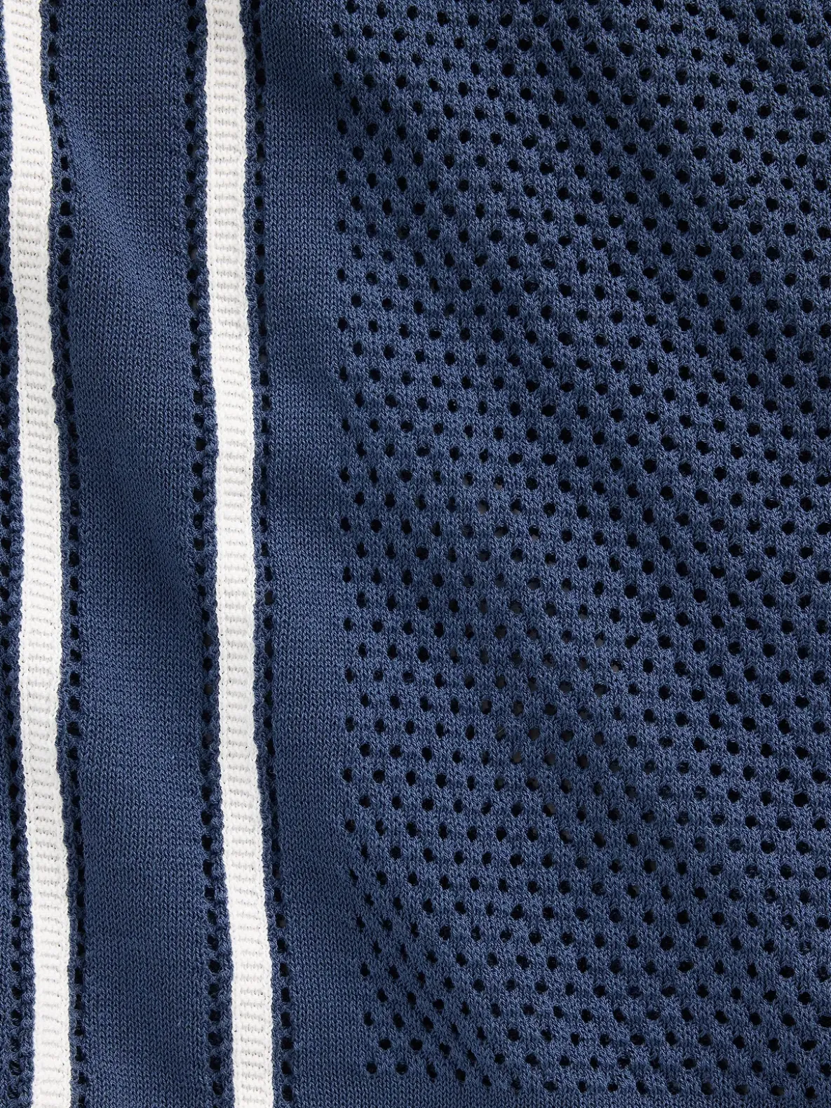 Stripe Camp Collar Sweater Shirt