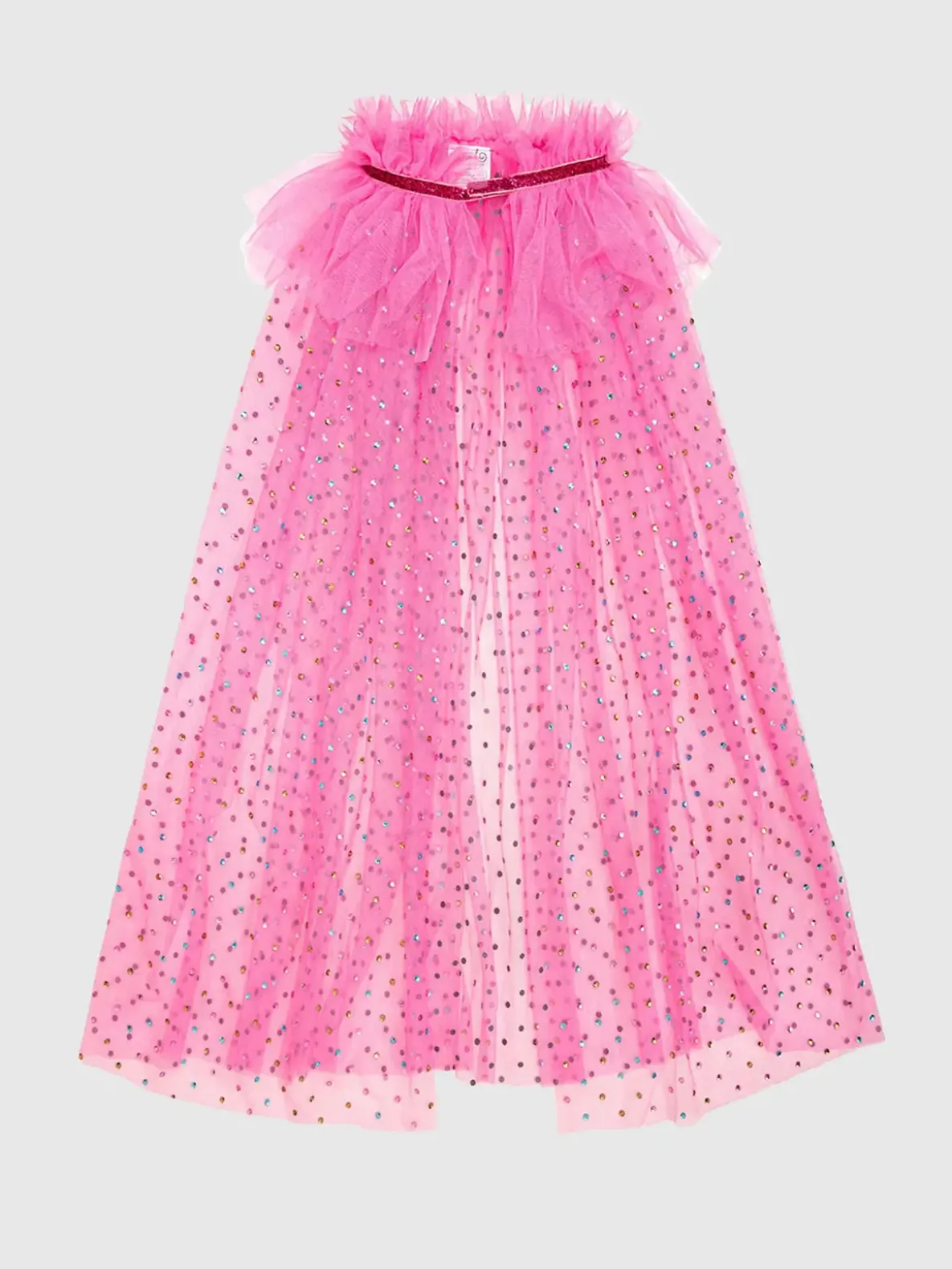 Sweet Wink Raspberry Rhinestone Cape