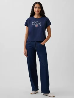 Team USA Crop T-Shirt