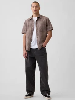 Textured Linen-Cotton Shirt