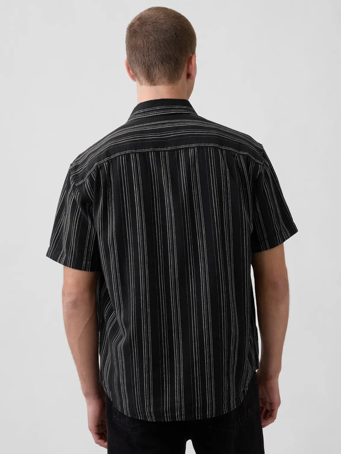 Textured Linen-Cotton Shirt