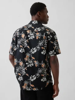 Textured Linen-Cotton Shirt
