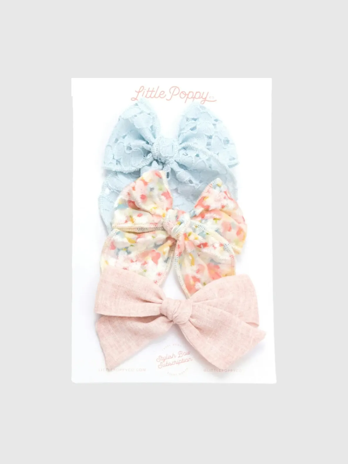 The Hannah Bow Clip Set