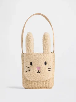 Toddler & Kids Bunny Straw Bag