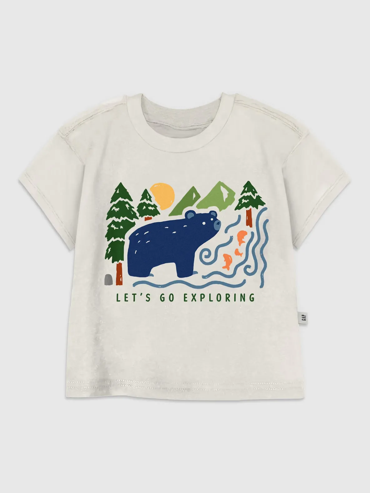 Toddler Bear In Woods Graphic T-Shirt