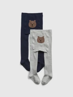 Toddler Bear Tights (2-Pack)