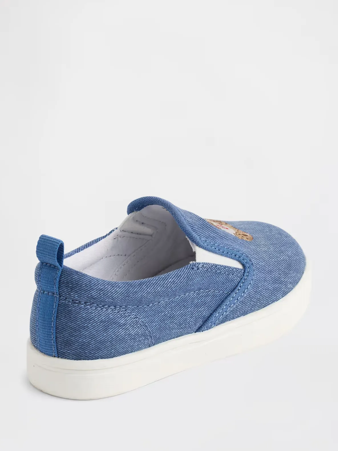 Toddler Denim Brannan Bear Slip-On Sneakers