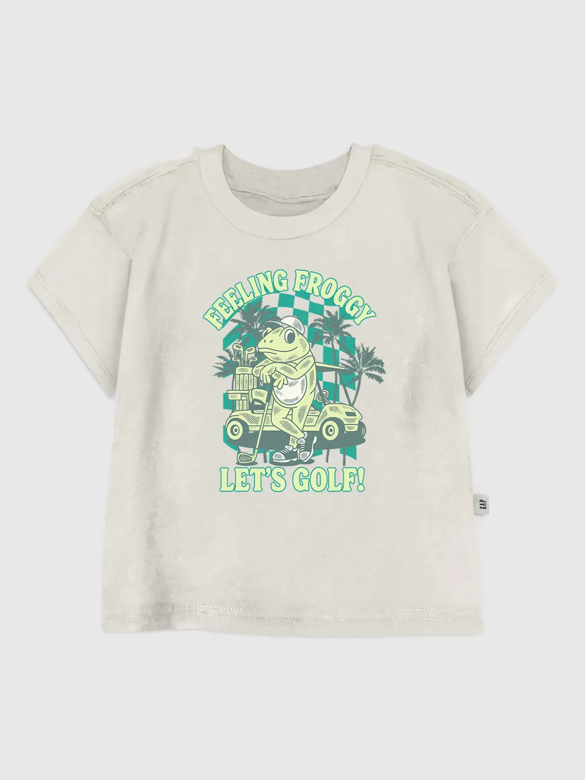 Toddler Froggy Golfing Graphic T-Shirt